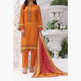 Jhalak Linen Printed Unstitched 3Pcs Suit - 2