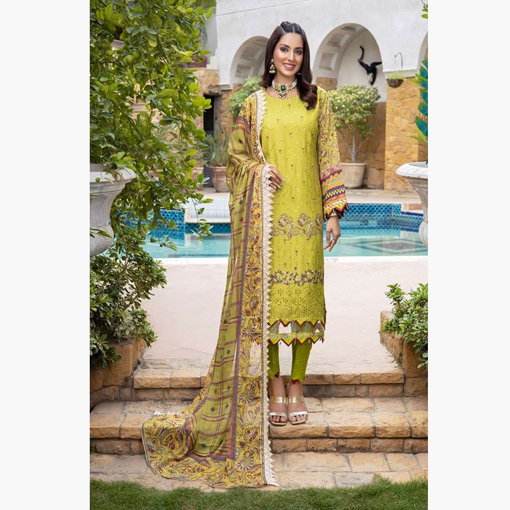 Schick Shahkar Viscose Boring Edition Unstitched 3Pcs Suit - 10