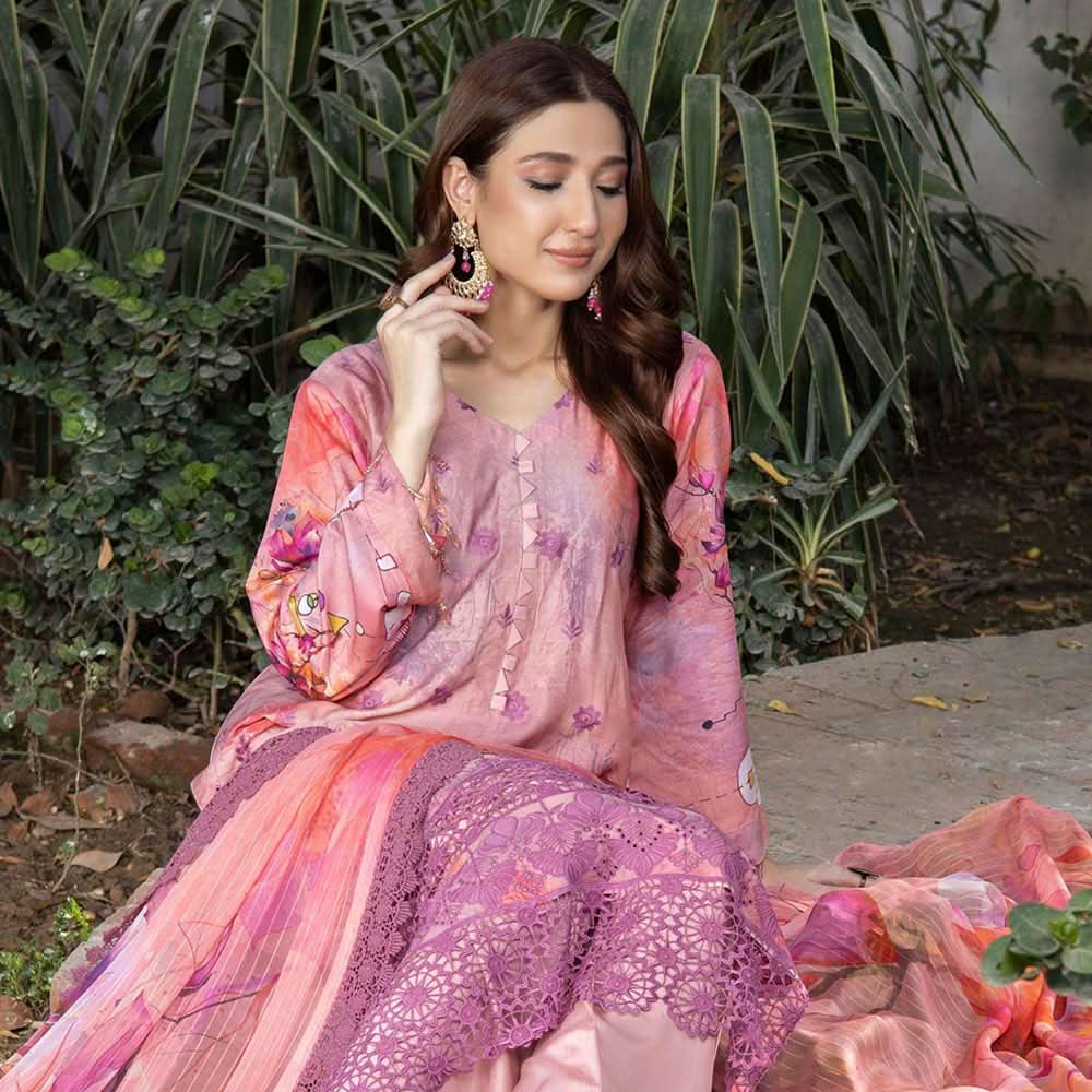 Schick Samar Heavy Embroidered Unstitched 3Pcs Suit