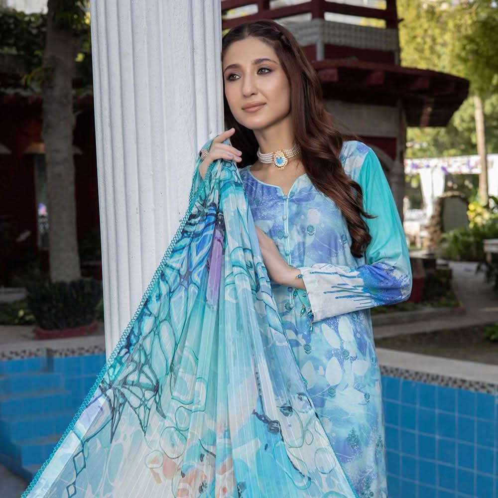 Schick Samar Heavy Embroidered Unstitched 3Pcs Suit