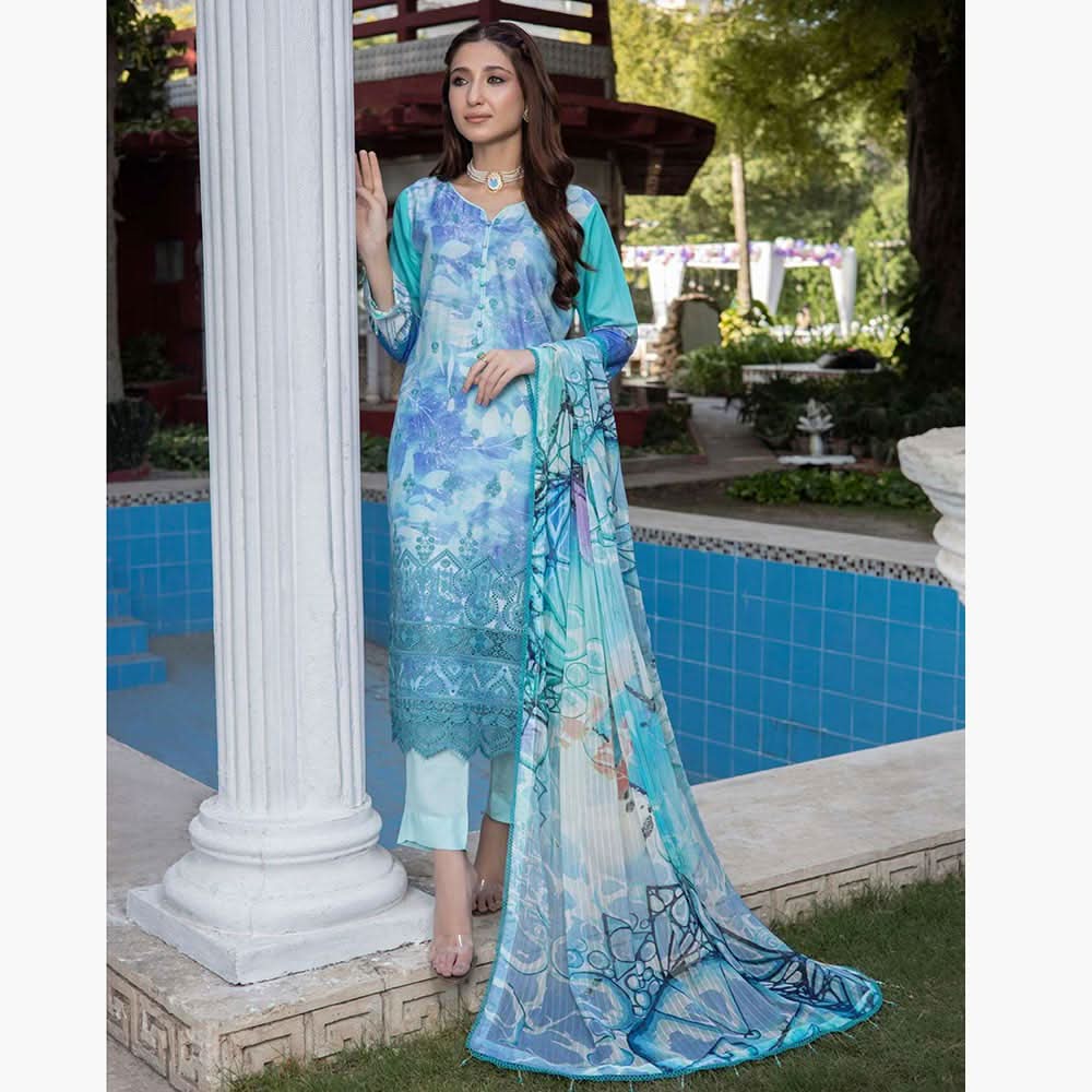 Schick Samar Heavy Embroidered Unstitched 3Pcs Suit