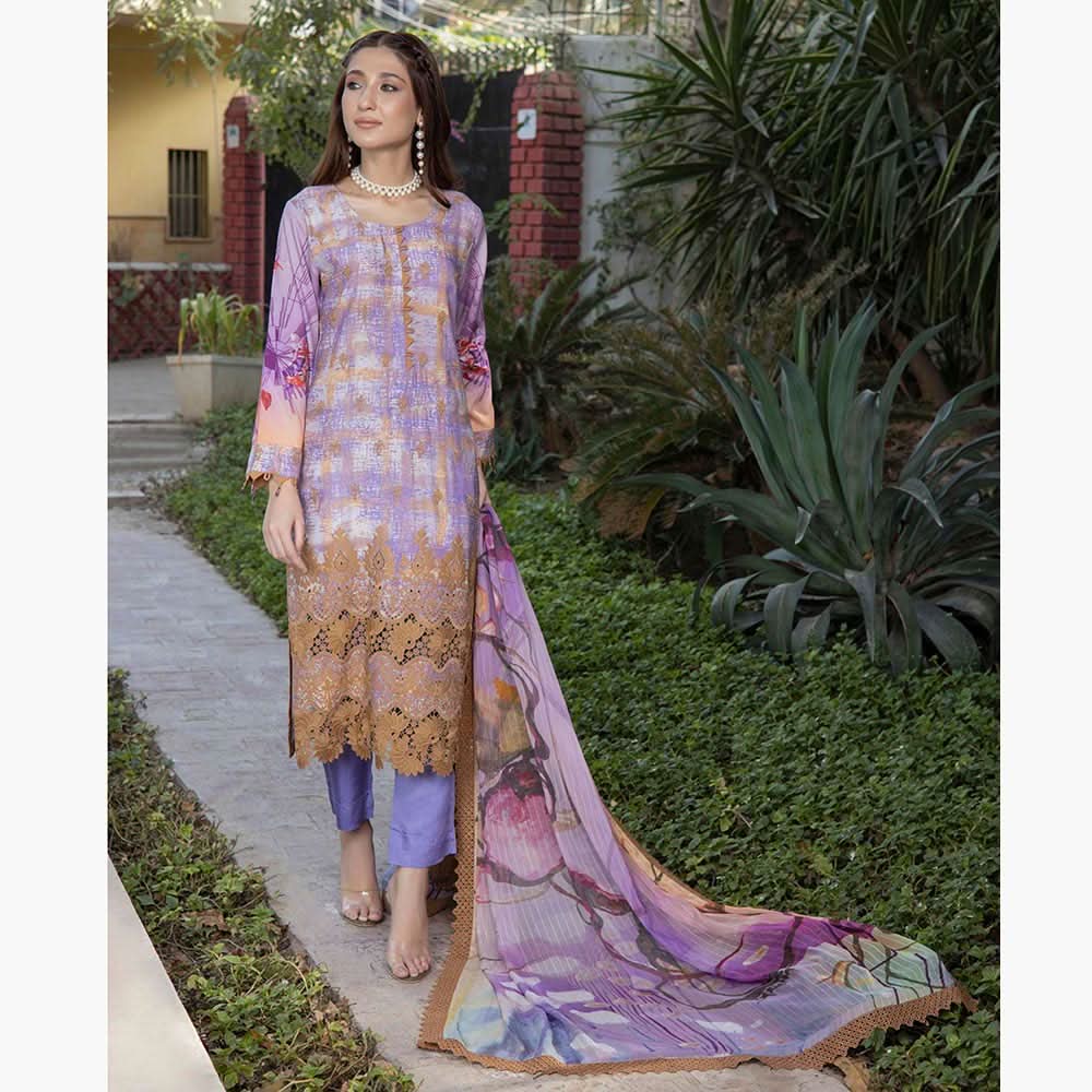 Schick Samar Heavy Embroidered Unstitched 3Pcs Suit