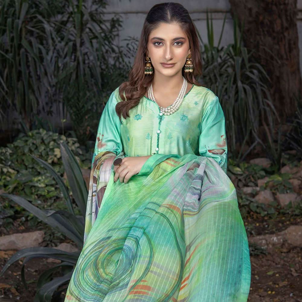 Schick Samar Heavy Embroidered Unstitched 3Pcs Suit