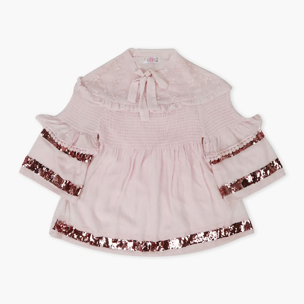 Girls Woven Top - Pink
