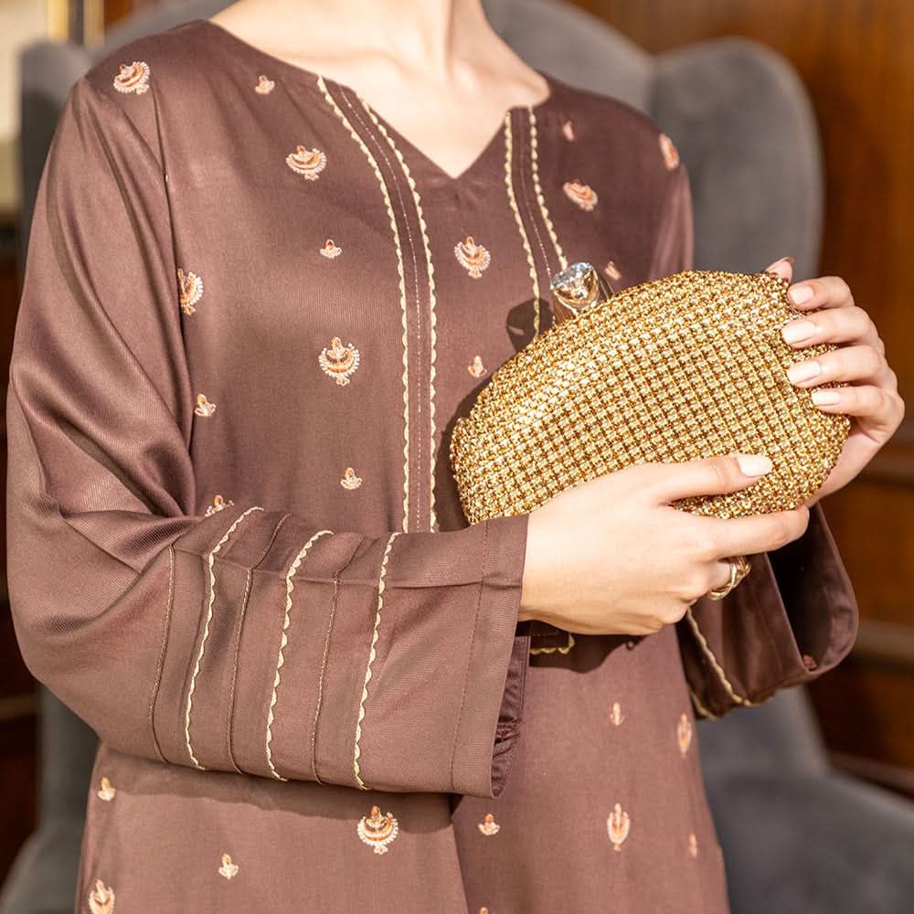 Eminent Women's Embroidered Cotail Unstitched Kurti
