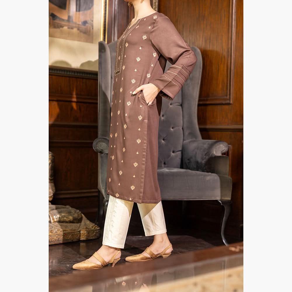 Eminent Women's Embroidered Cotail Unstitched Kurti