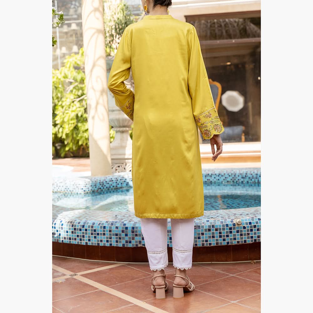 Eminent Women's Embroidered Cotail Unstitched Kurti