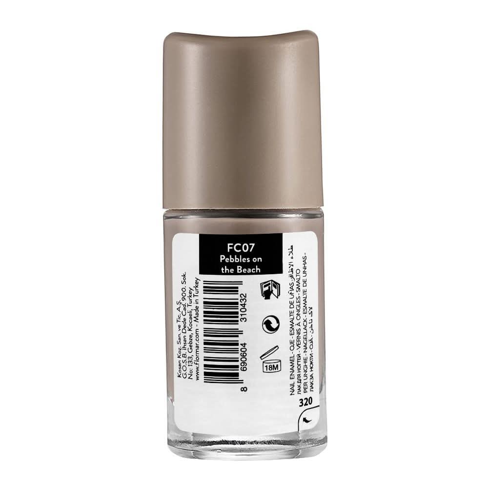 Flormar Full Color Nail Enamel, FC07 Pebbles On The Beach, 8ml