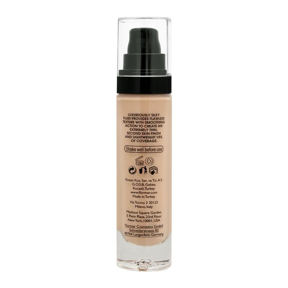Flormar Invisible Coverage HD Foundation, 80 Soft Beige 30ml