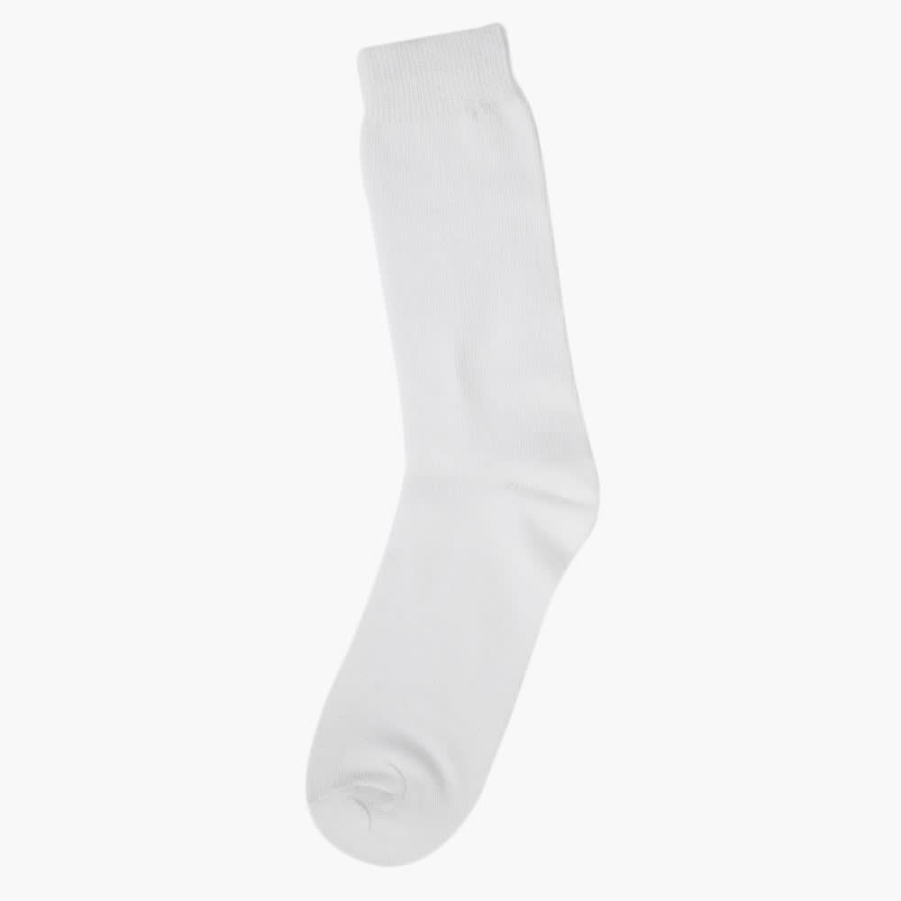 Girls Uniform Cotton Sock - White