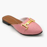 Girls Backless Pump - Pink