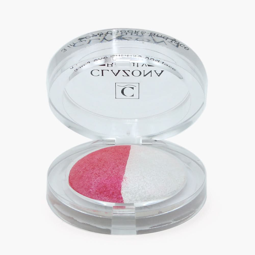 Clazona Beauty 3 In 1 Eye Cheeks & Face Blushon + Highlighter - 107