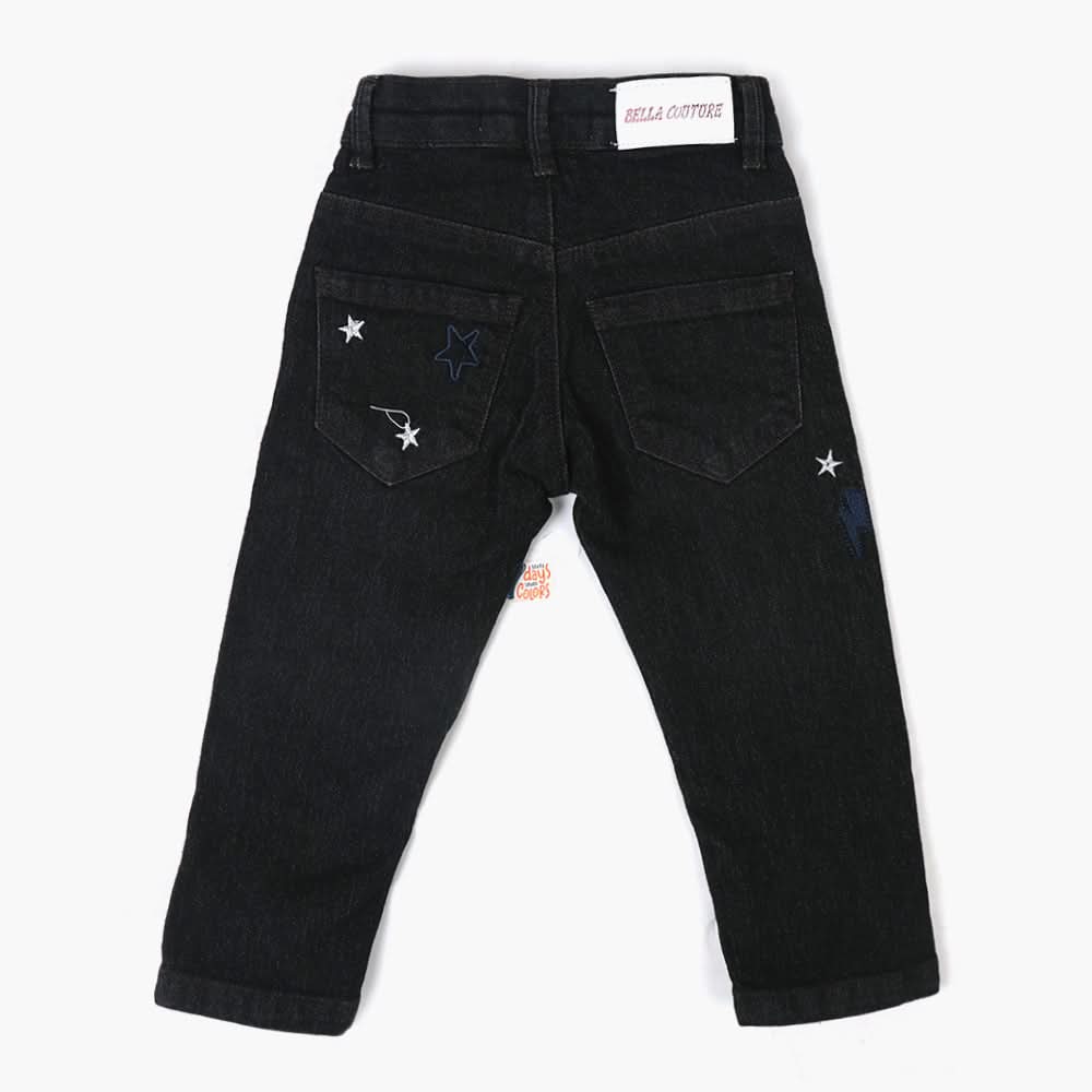 Girls Denim Pant - Black