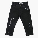 Girls Denim Pant - Black