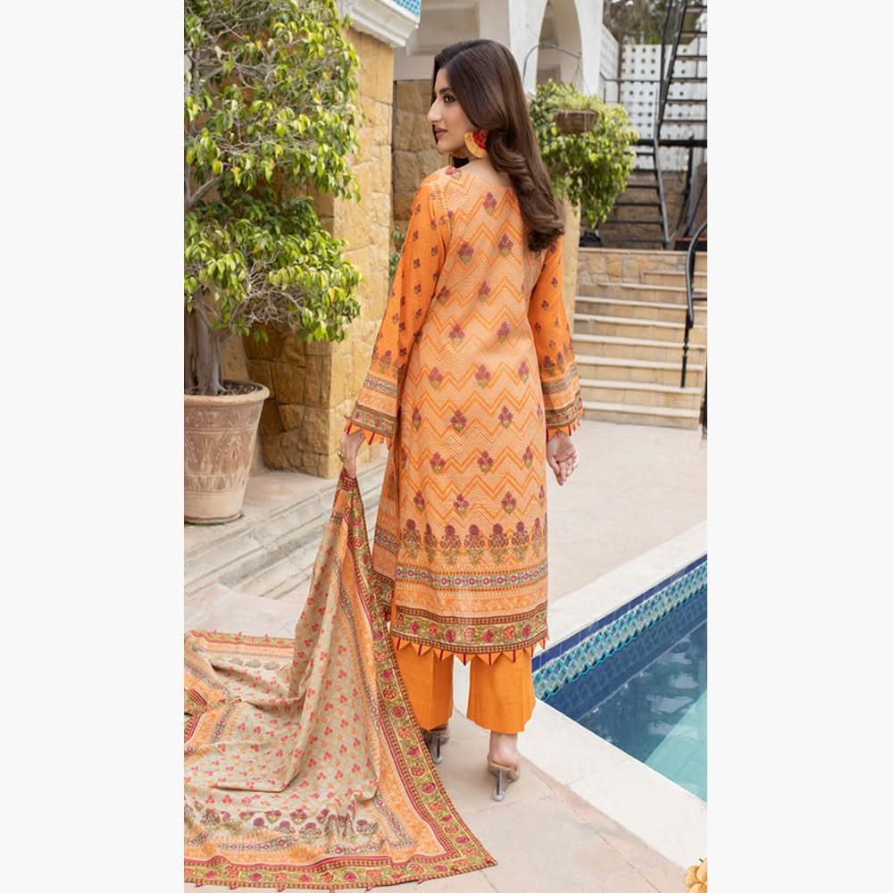 Schick Uraan Khaddar Printed Unstitched 3Pcs Suit - 4