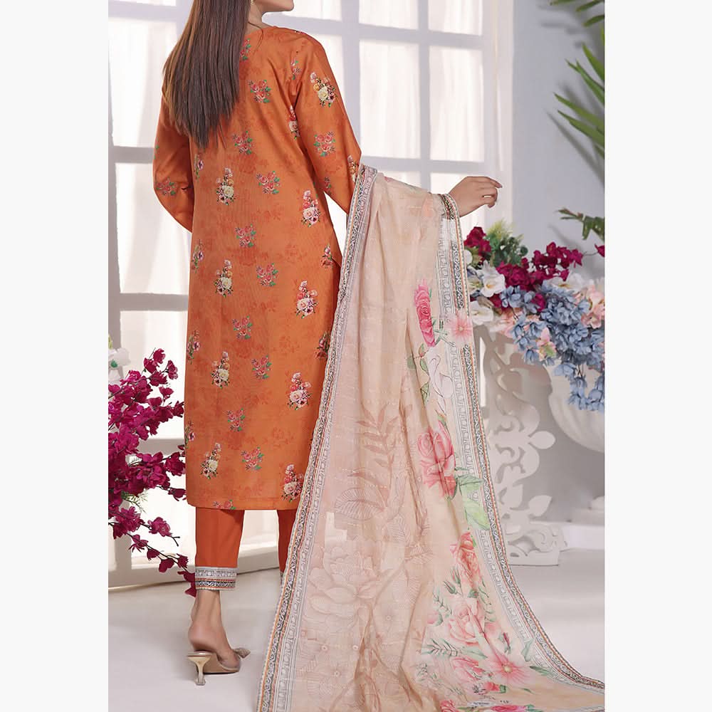 Anmol Cottel Linen Printed Unstitched 3Pcs Suit - 251