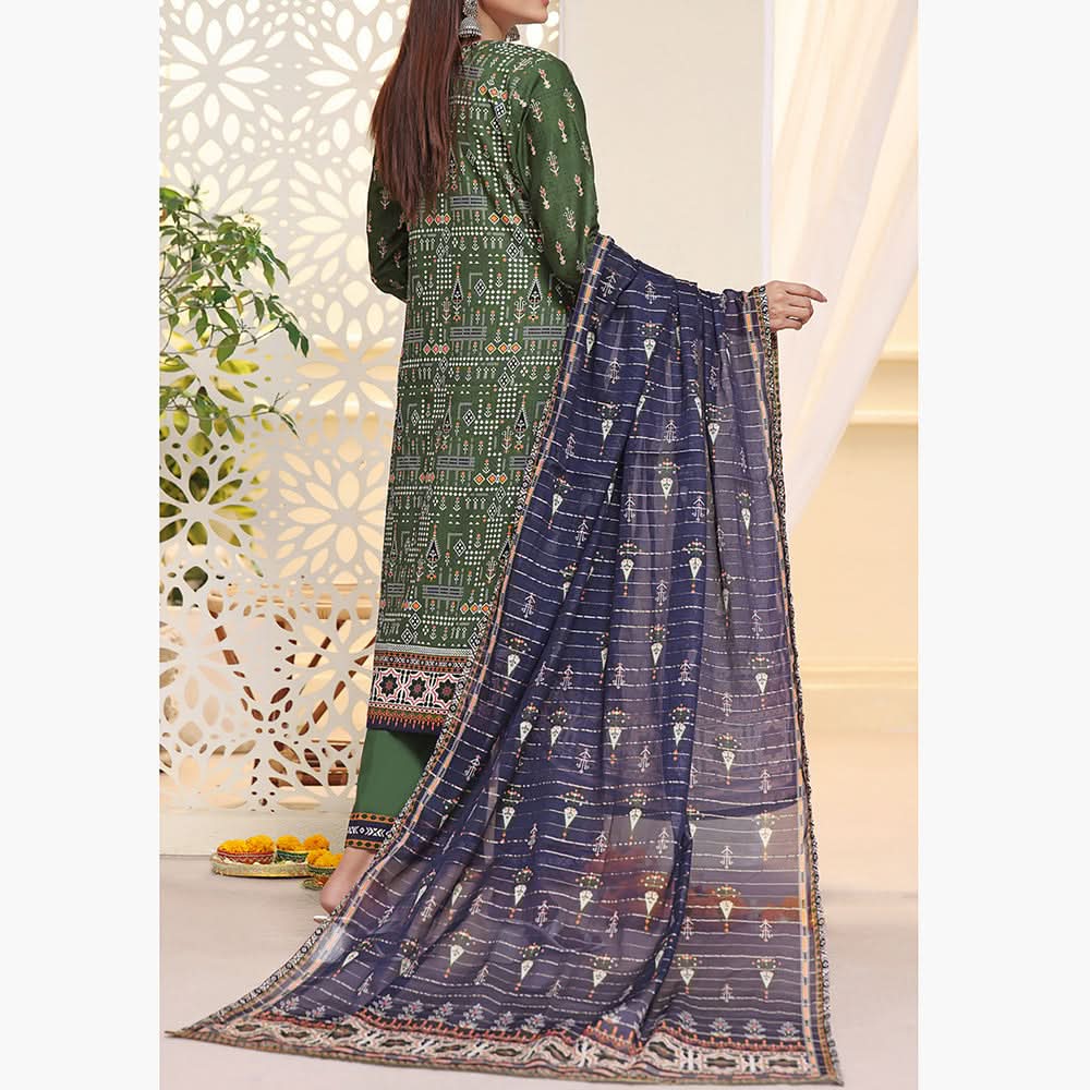 Anmol Cottel Linen Printed Unstitched 3Pcs Suit - 248