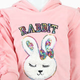 Girls Velour Tracksuit - Pink