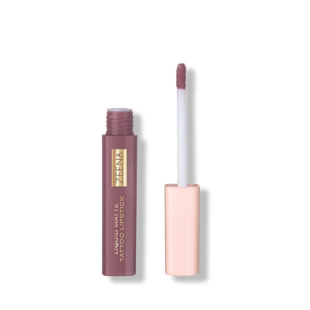 Zeena Liquid Matte Tattoo Lipstick, 030, Exotic Nude