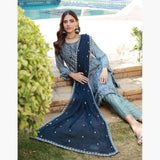 Schick Basant Heavy Chiffon Semi Stitched Embroidered 3Pcs Suit