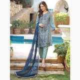 Schick Basant Heavy Chiffon Semi Stitched Embroidered 3Pcs Suit