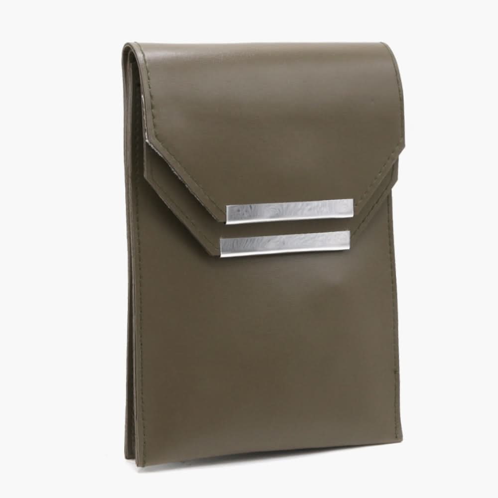 Women's Mobile Shoulder Pouch - Olive Green