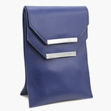 Women's Mobile Shoulder Pouch - Navy Blue