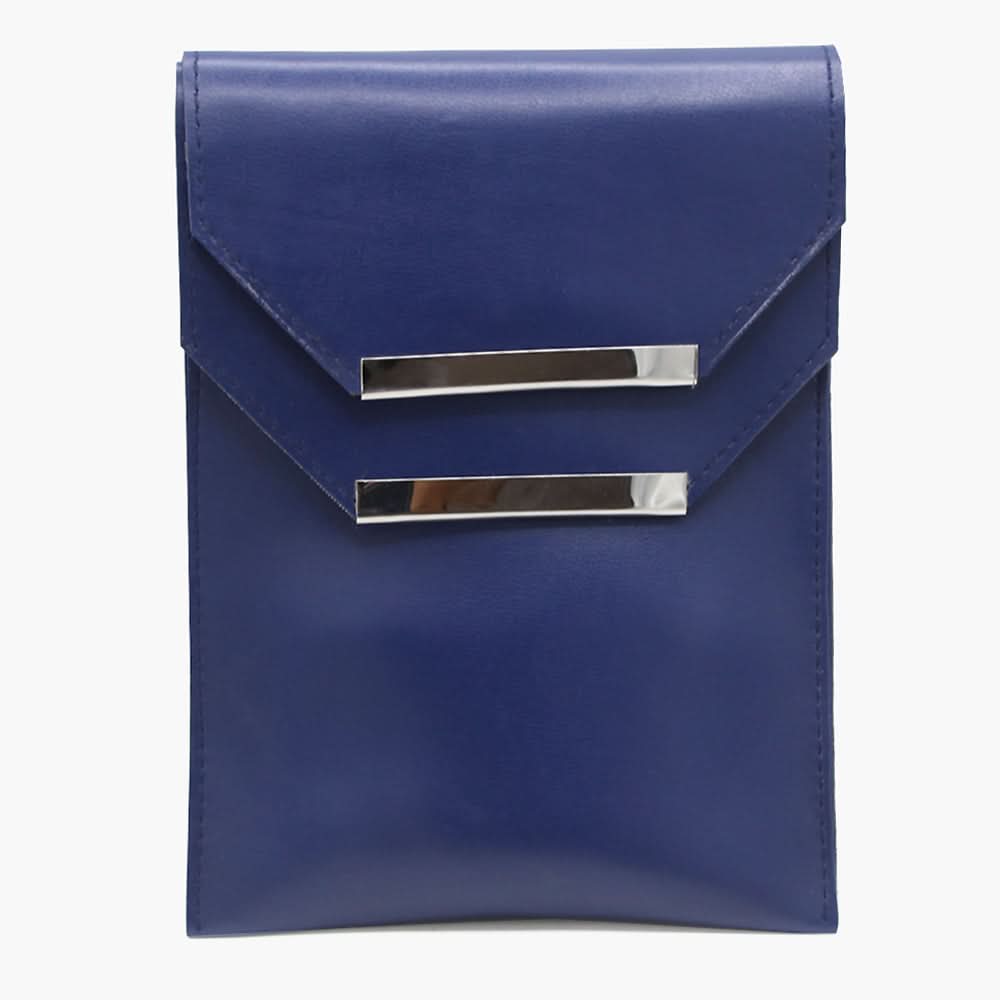 Women's Mobile Shoulder Pouch - Navy Blue