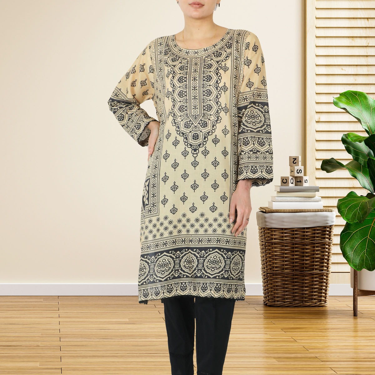 Valuable Cotton Unstitched Kurti - 8