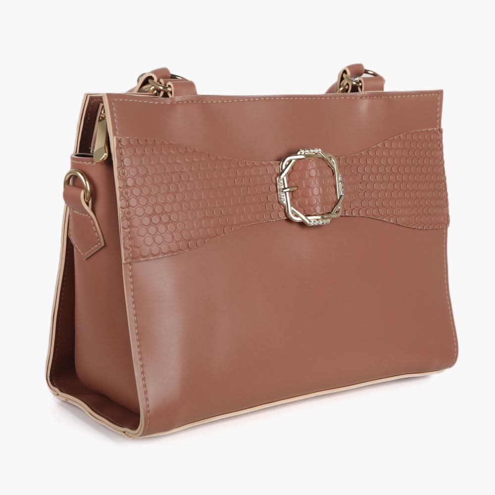 Women's Shoulder Bag - Peach