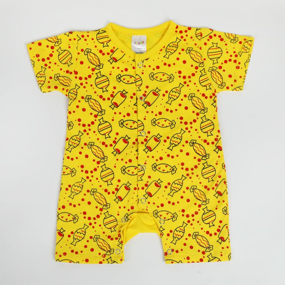 Newborn Girls Romper 1Pcs - Yellow