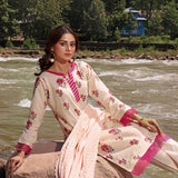 Bin Hameed Zara Lawn Printed Embroidered 3Pcs Suit - CK-01