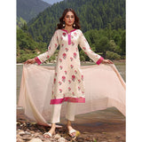 Bin Hameed Zara Lawn Printed Embroidered 3Pcs Suit - CK-01