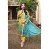 Schick Satrangi Luxury Embroidered Unstitched 3Pcs Suit - 4