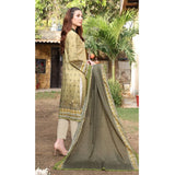 Schick Satrangi Luxury Embroidered Unstitched 3Pcs Suit - 2