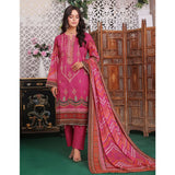 Bin Hameed Rim Jim Lawn Premium Printed Embroidered Unstitched 3Pcs Suit - SF-58