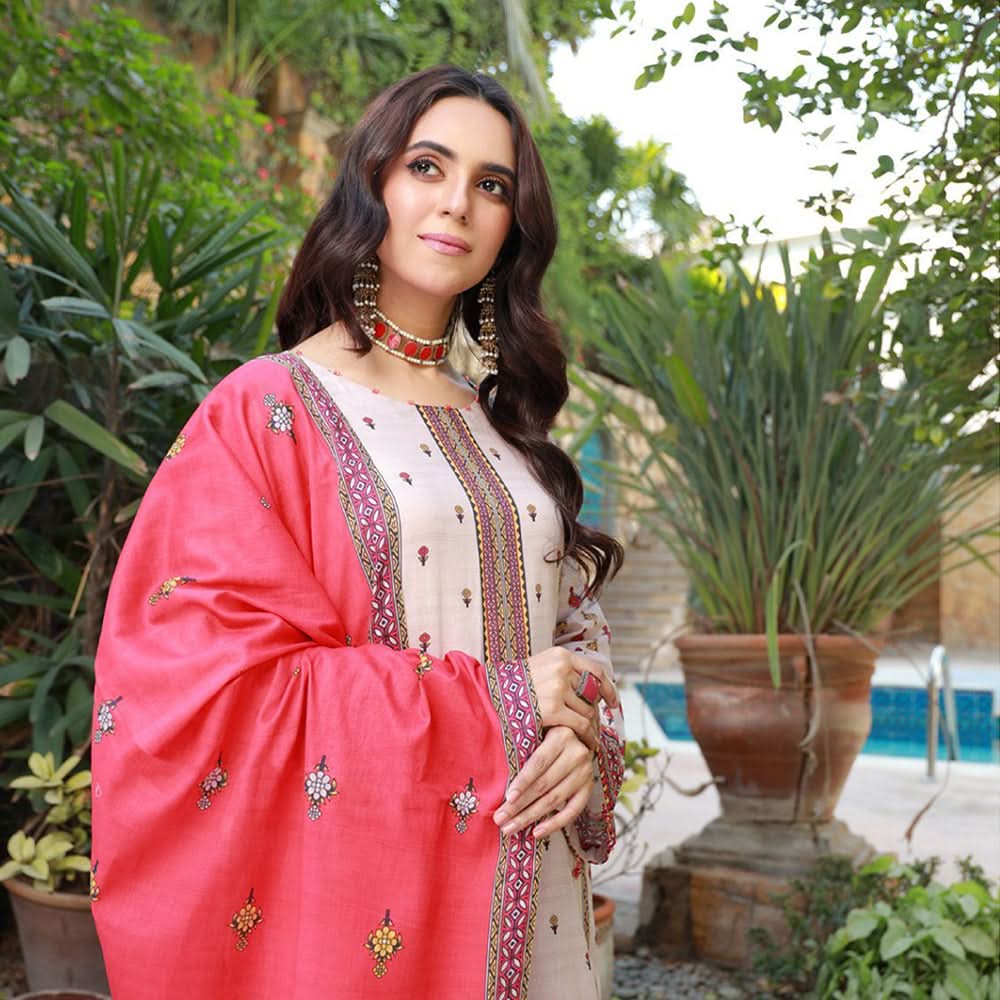 Schick Dr Print Lawn Unstitched 3Pcs Suit - 5