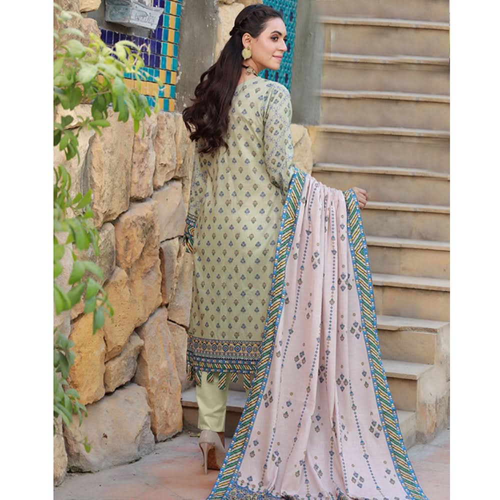 Schick Dr Print Lawn Unstitched 3Pcs Suit - 3