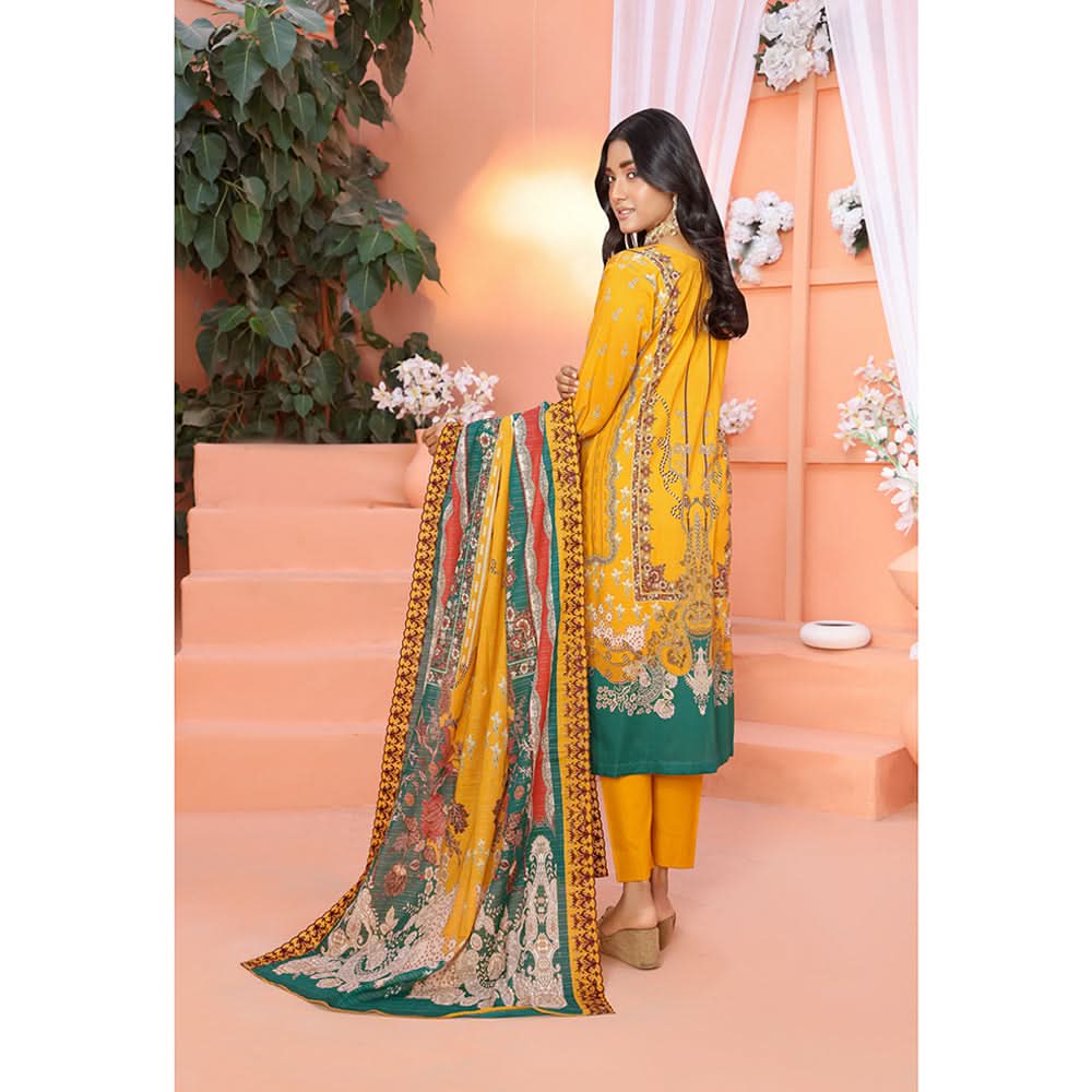 Bin Hameed Mallika Lawn Printed Embroidered Unstitched 3Pcs Suit - TS-61