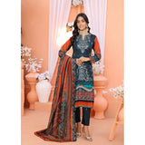 Bin Hameed Mallika Lawn Printed Embroidered Unstitched 3Pcs Suit - TS-58