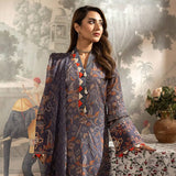 Al Zohaib Sun Shine Chikankari Lawn Printed Suit 3Pcs Unstitched Suit - 10