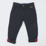 Boys Chino Cotton Pant - Navy Blue