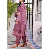 Vs Signature Printed Lawn Unstitched Suit 3Pcs - 340