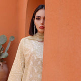 Rashid Samar Printed Embroidered Lawn Unstitched 3Pcs Suit - 8154
