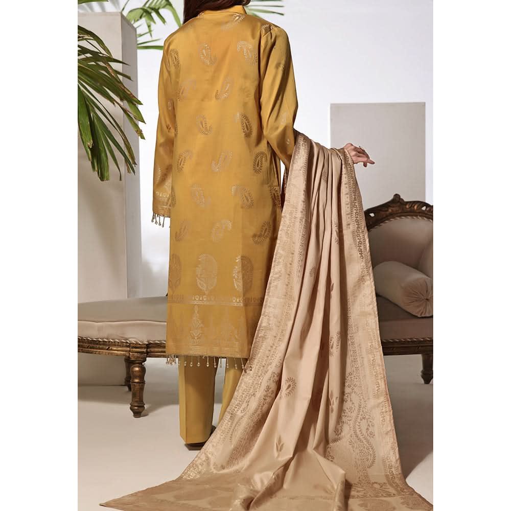 Vs Jacquard Broshia Suit Unstitched 3Pcs V-1 - 2307 - B