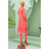 Minahil Printed Lawn Embroidered 3Pcs Suit with Bember Dupatta - 3