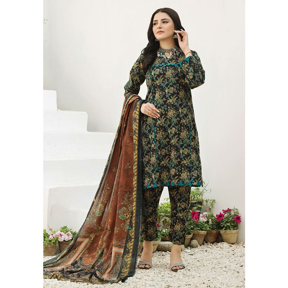 Bin Hameed Shalizeh Lawn Printed CO-Ords Unstitched 3Pcs Suit - 2