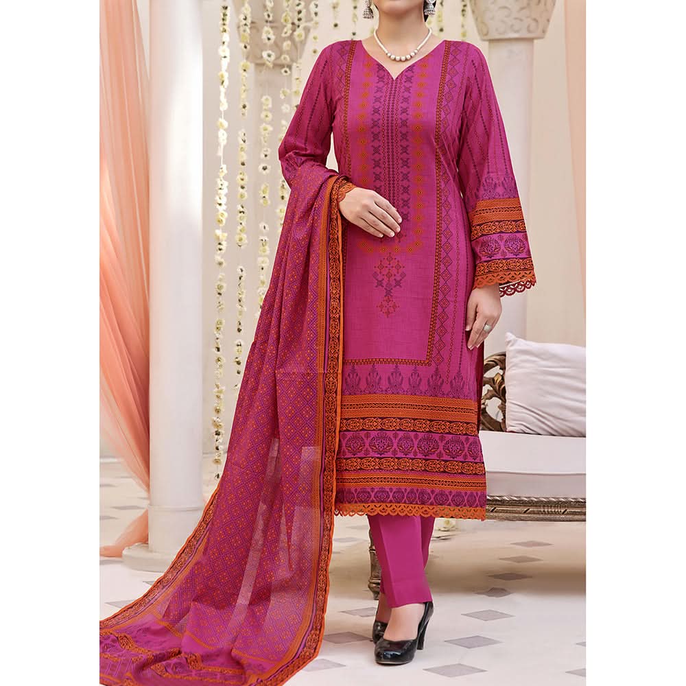 Vs Ayesha Alishba Printed Lawn Suit Unstitched 3Pcs - 223