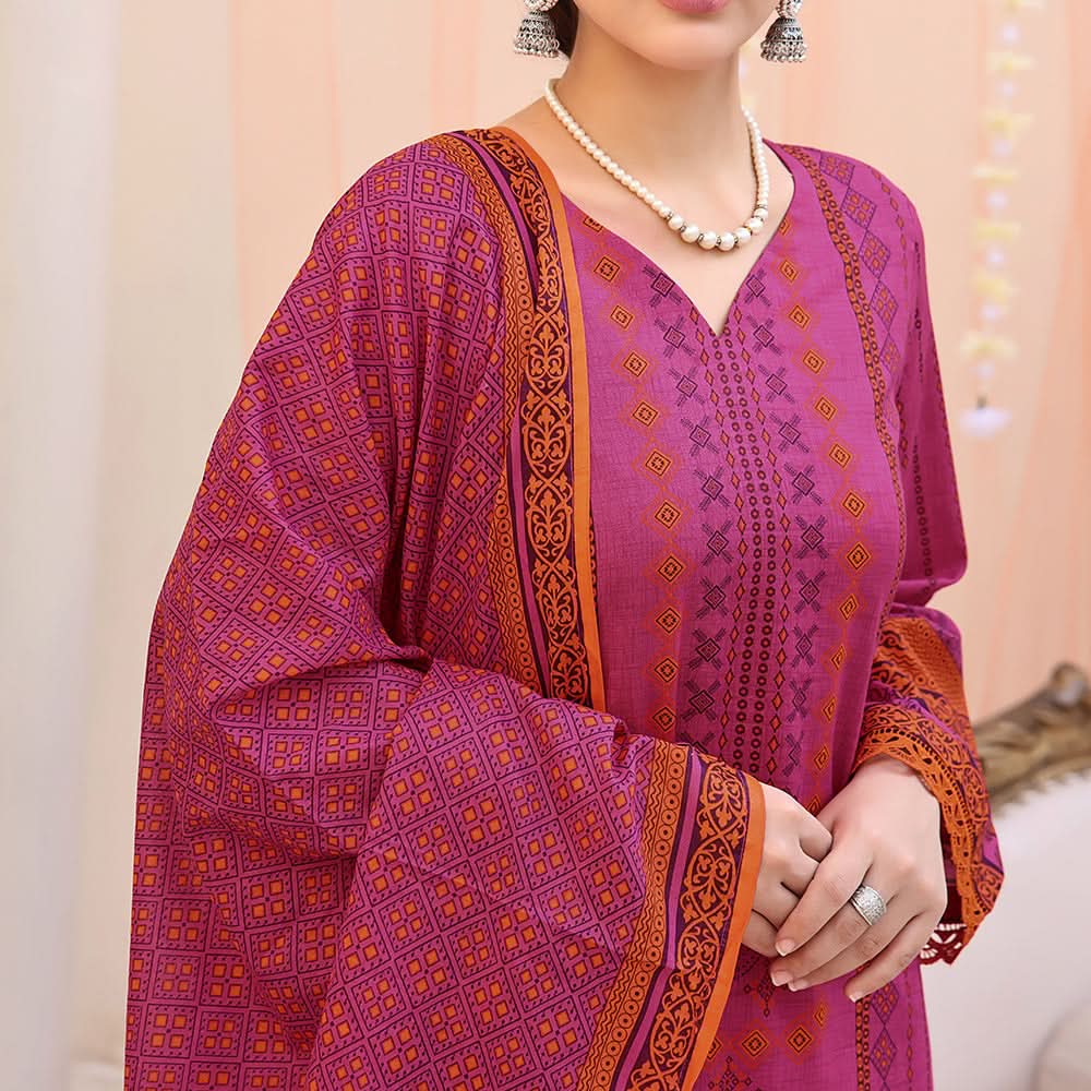 Vs Ayesha Alishba Printed Lawn Suit Unstitched 3Pcs - 223