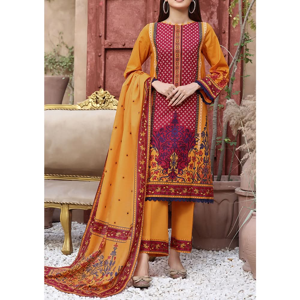 Vs Ayesha Alishba Printed Lawn Suit Unstitched 3Pcs - 231